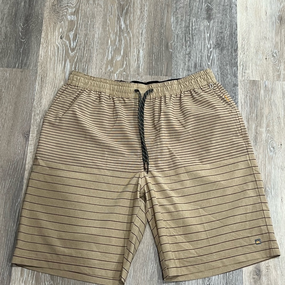 Quiksilver Waterman Tan and Black Shorts